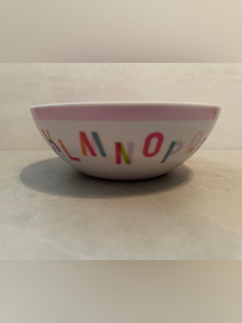 Pottery Barn Kids Melamine Bowl ABCs Theme